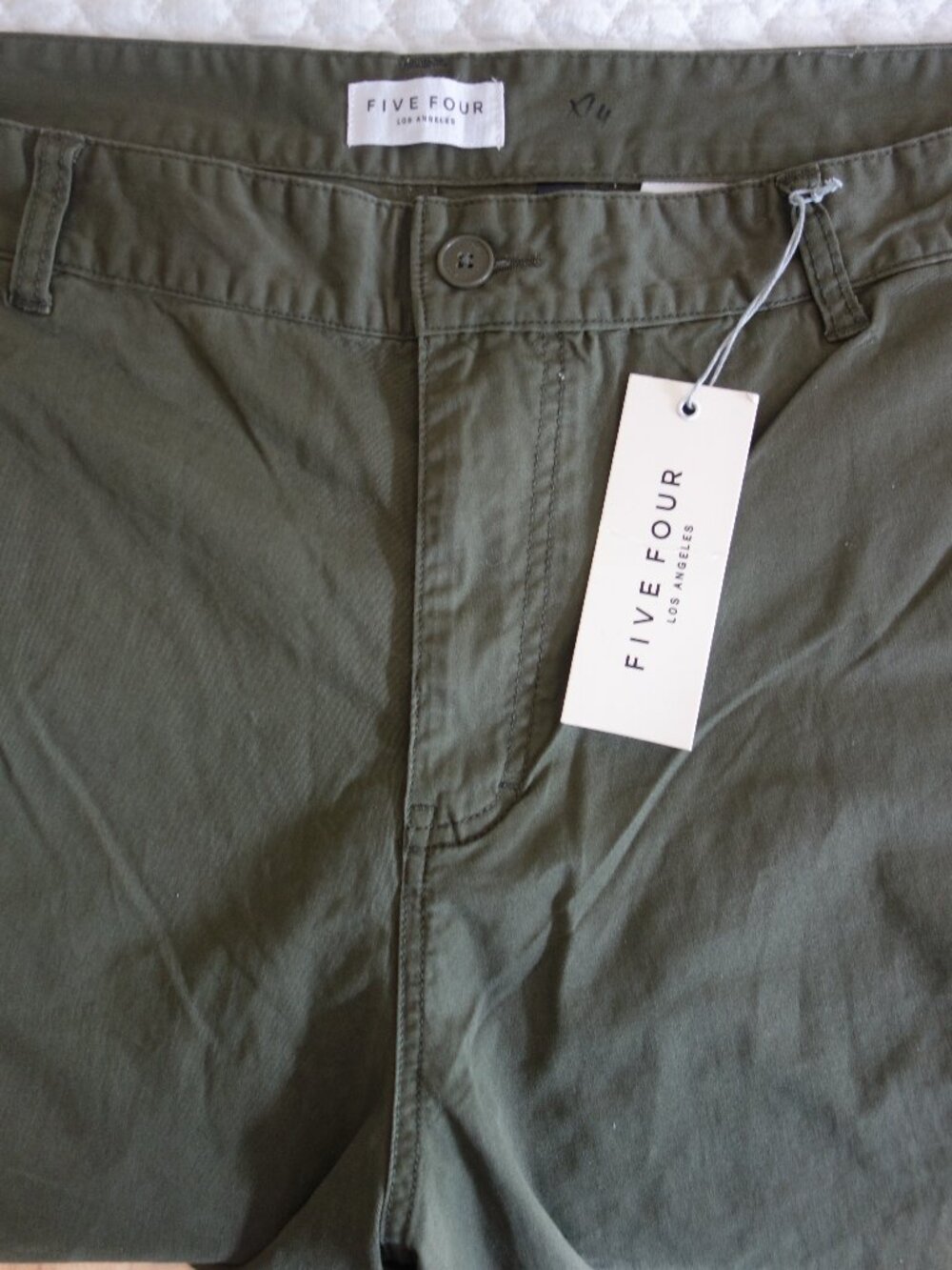 NWT FIVE FOUR LOS ANGELES Campus Relaxed Olive Chino Pants – Mens 42